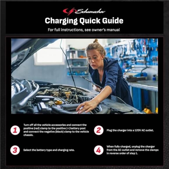 SC1304 6/12V Fully Automatic Battery Charger and 3/15A Maintainer - Picture 5 of 7